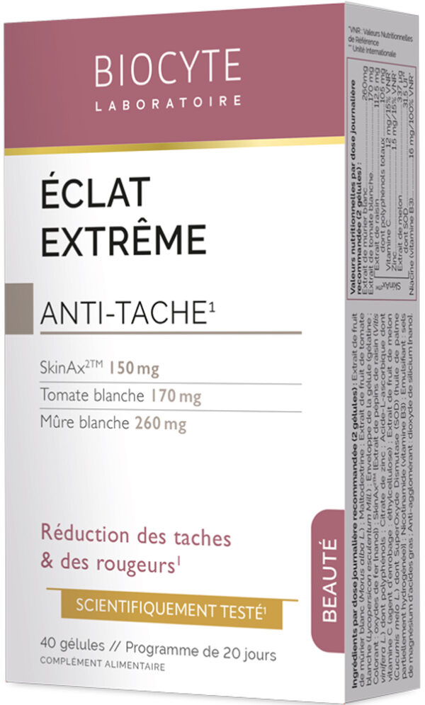 Харчова добавка для вирівнювання кольору шкіри Eclat Extreme Caps